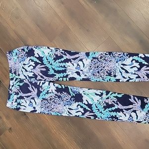 LILLY PULITZER  Kelly skinny preppy. Coastal, Vacation ocean Cotton Pants